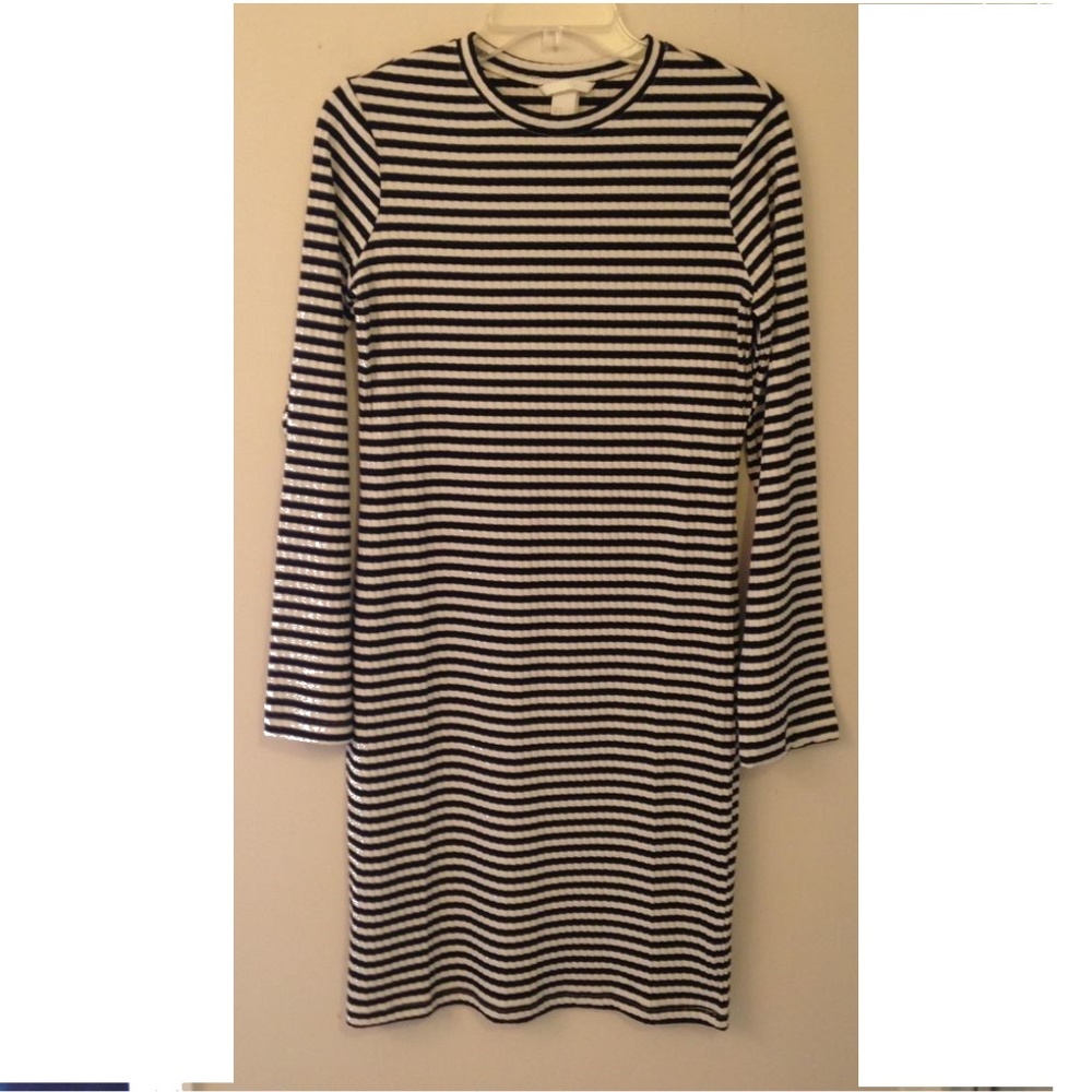 Knit Dress Black & White